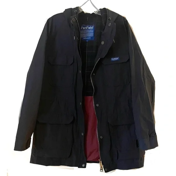 Penfield 60/40 Hooded Parka Utility Jacket in Navy Blue Size Large - Picture 13 of 13